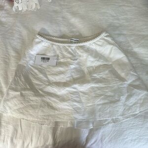 Reformation White Brandy Skirt